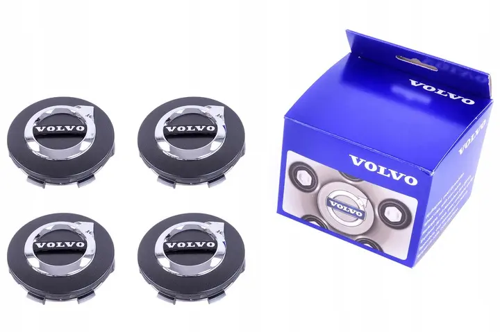 Senterkopper Volvo Dark Grey │ Genuine® Centre Cap - sett 4 stk. Image 1