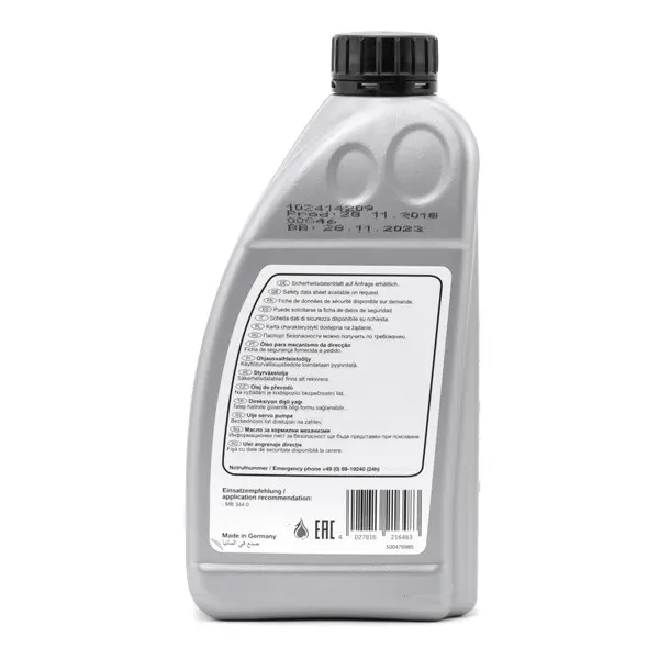 Servoolje Febi Bilstein MB 344.0│  Hydraulikkolje - Hydraulic Power Steering Fluid - 1L Image 2