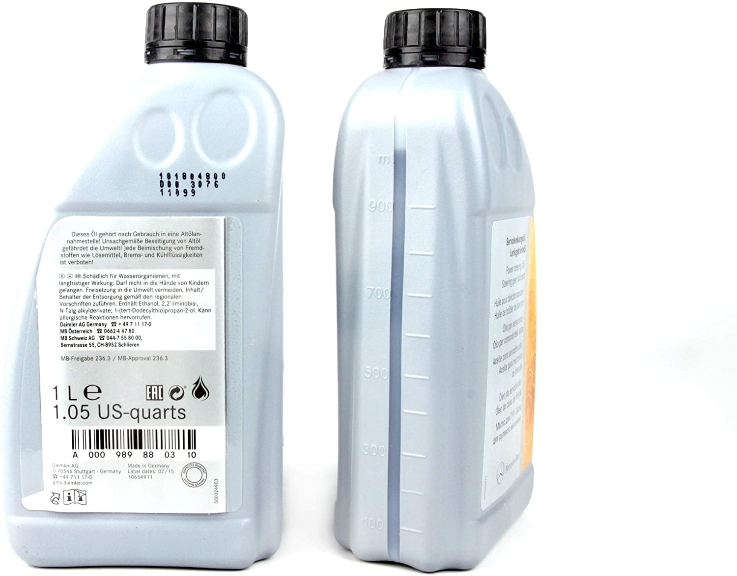 Servoolje Mercedes-Benz MB 235.3 Gul │ Genuine Steering Fluid Yellow - 1L Image 4