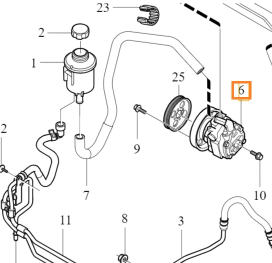 Servopumpe Volvo Genuine® S80 S80L V70 XC70 2007-2012