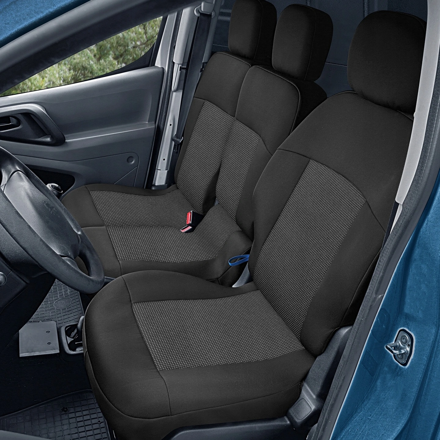 Setetrekk Citroen Berlingo III 2008 - 2018 / Peugeot Partner II 2008 - 2018 │ Tailored 3-Seater Front Covers