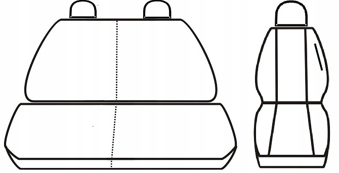 Setetrekk Citroen Berlingo III 2008 - 2018 / Peugeot Partner II 2008 - 2018 │ Tailored 3-Seater Front Covers – bilde 6