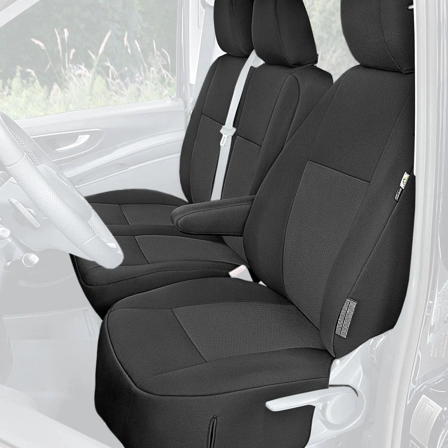 Setetrekk Mercedes-Benz Vito / V-Class (W447) 2014 -> │ Tailored 3-Seater Front Covers – bilde 3