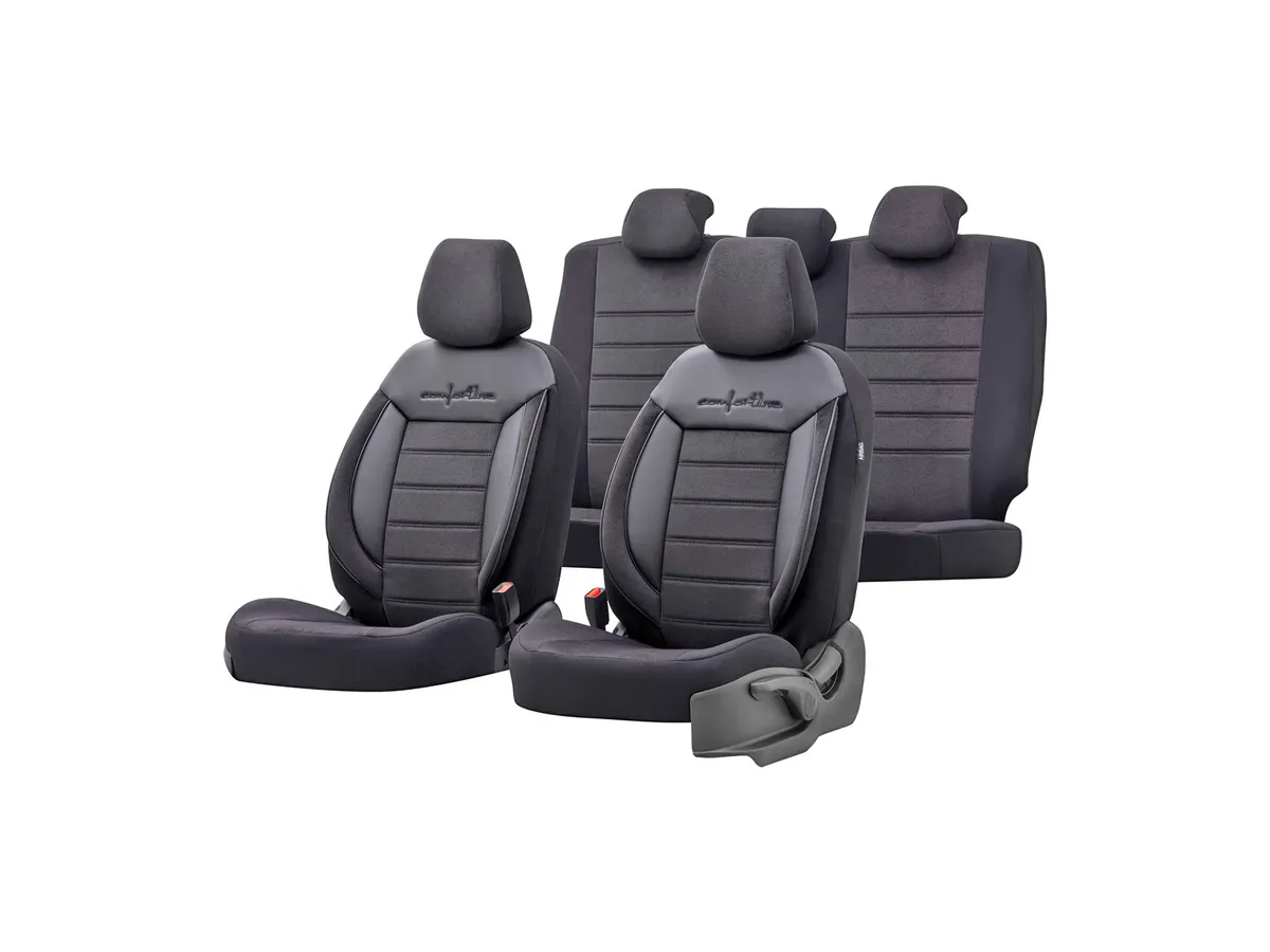 Setetrekk OTOM Comfortline 209 │ Svart / grå - komplett sett 9 deler