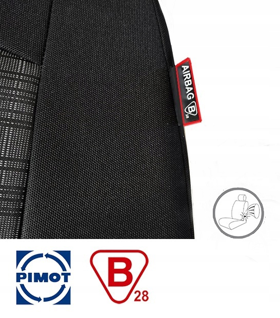 Setetrekk VW T4 T5 T6 Transporter / Multivan / Caravelle │  Premium Seat Covers with Logo Image 12
