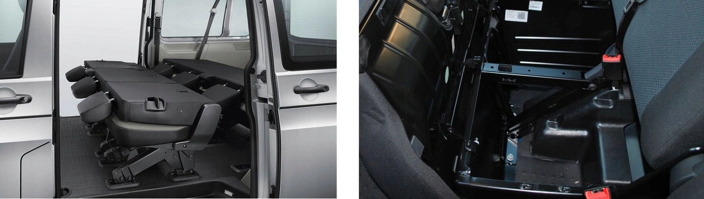 Setetrekk VW T5 / T6 2003 - 2024 │ Transporter - Caravelle - 9 seter - CubE Graphite Edition Image 7