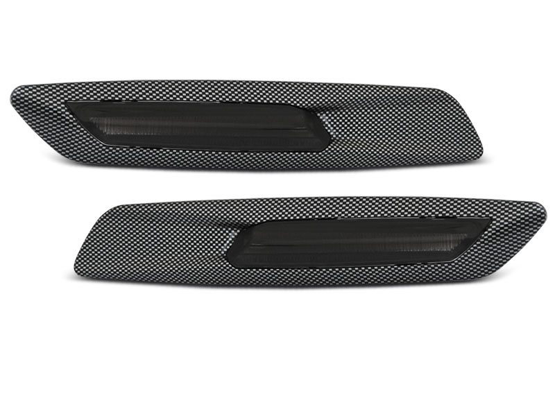 Sideblinklys BMW E60/ E90/ E92/ E82 LED F10 STYLE SMOKE CARBON Image 3