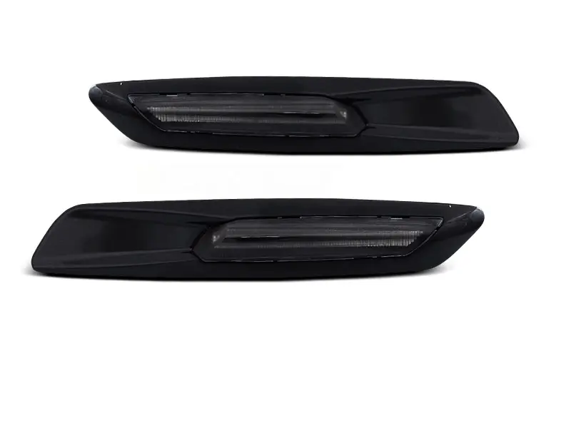 Sideblinklys BMW E60/ E90/ E92/ E82 LED F10 STYLE SMOKE GLOSSY BLACK – bilde 4