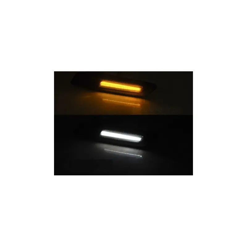 Sideblinklys BMW E60/ E90/ E92/ E82 LED F10 STYLE SMOKE SILVER CHROME – bilde 4