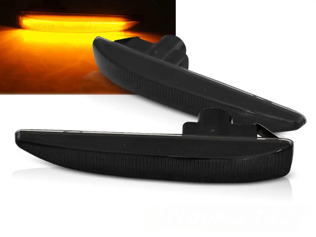 Sideblinklys skjerm LED Dynamisk BMW 7 (E65 / E66) 2001 - 2008 SMOKE LED SEQ