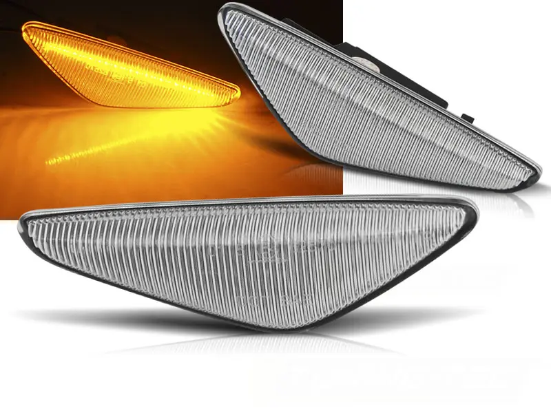 Sideblinklys skjerm LED Dynamisk BMW X5 (E70) / X6 (E71) / X3 (F25) │ White LED SEQ