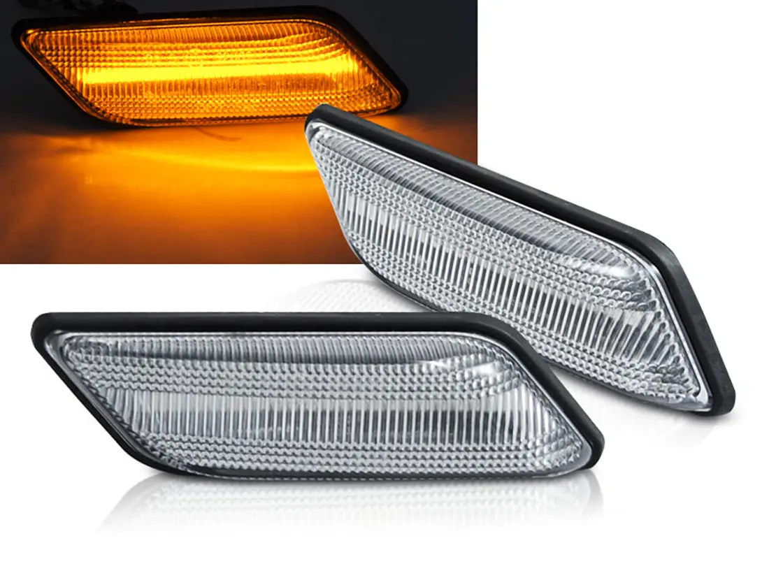 Sideblinklys skjerm LED Dynamisk  BMW Z3 1996-2002 WHITE LED SEQ