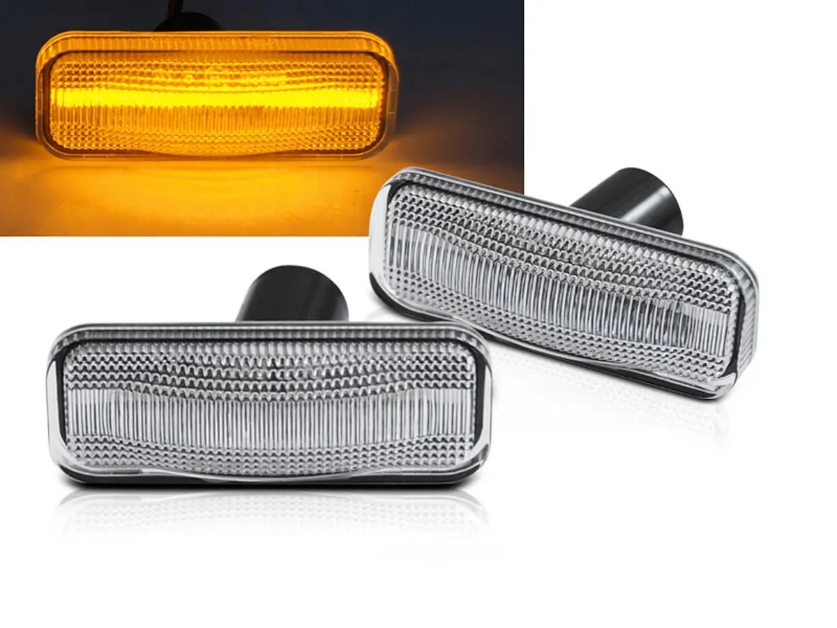 Sideblinklys skjerm LED Dynamisk OPEL OMEGA B 1994-2003 WHITE LED SEQ