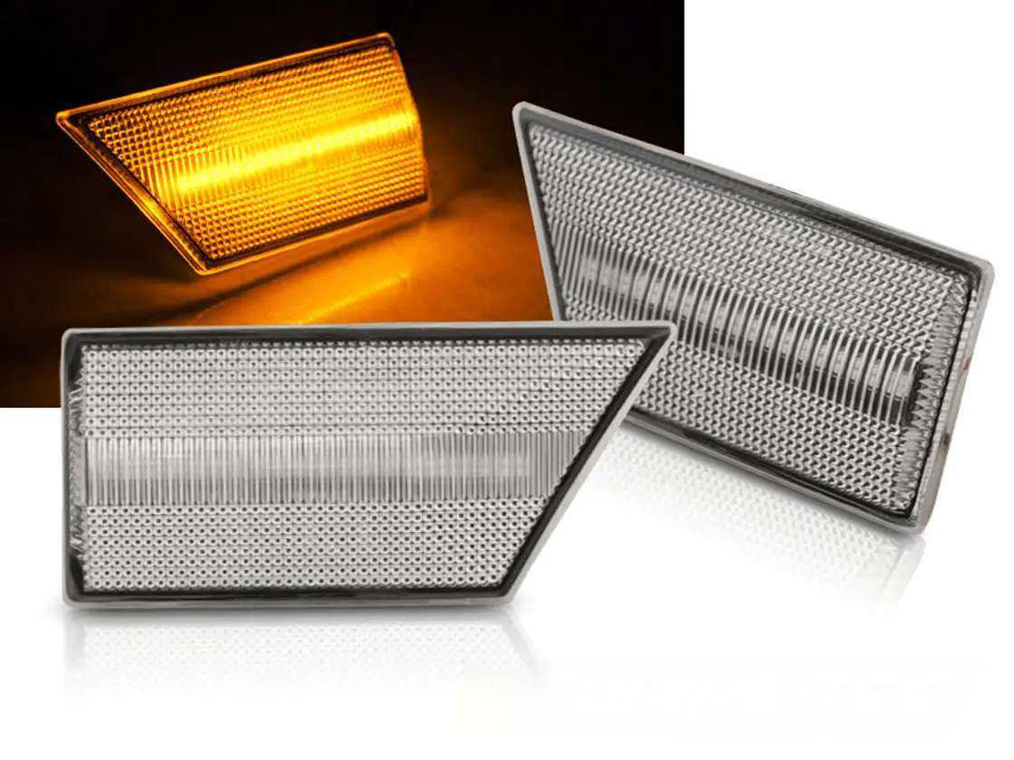 Sideblinklys skjerm LED Dynamisk OPEL SIGNUM / VECTRA C 2002-2008 WHITE LED SEQ