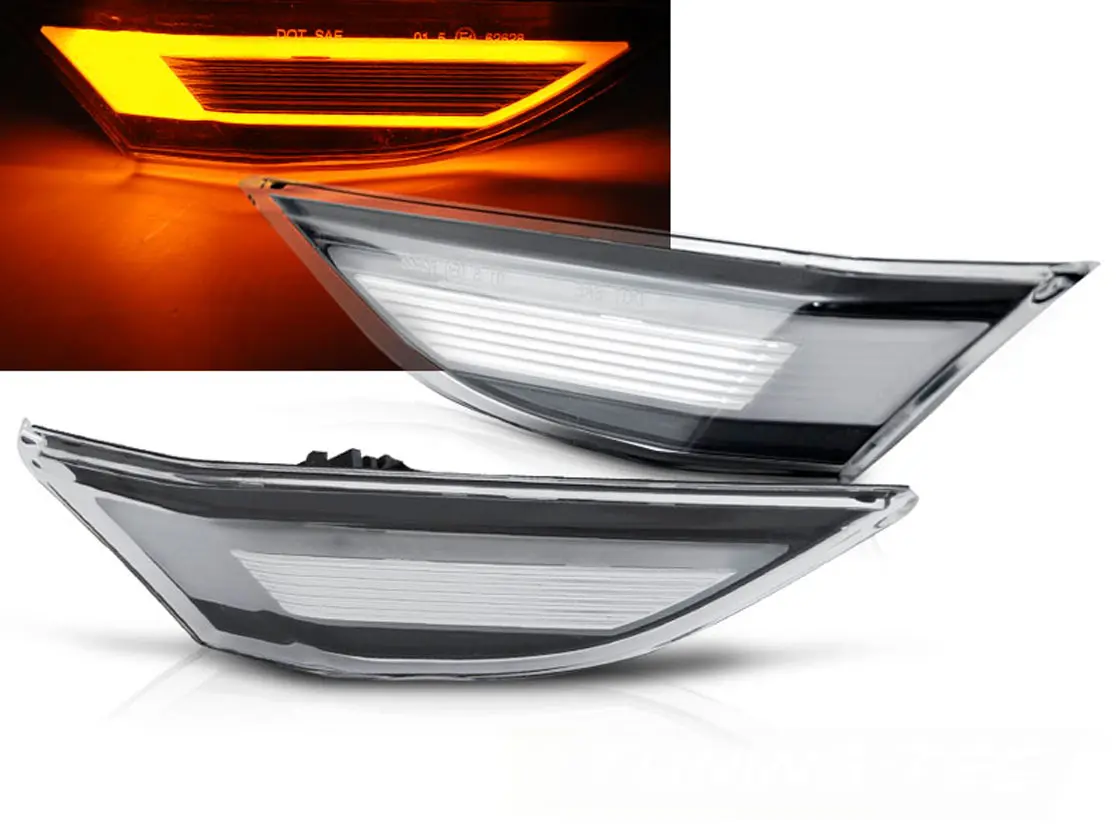 Sideblinklys skjerm LED Dynamisk PORSCHE 911 (991) CARRERA / Boxster / Cayman WHITE LED SEQ