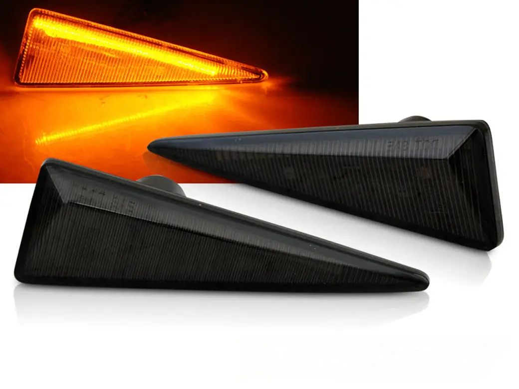 Sideblinklys skjerm LED Dynamisk RENAULT MEGANE MK2 / SCENIC SMOKE LED SEQ