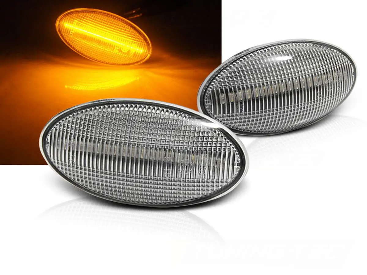 Sideblinklys skjerm LED Dynamisk SUZUKI / OPEL / Fiat LED WHITE SEQ