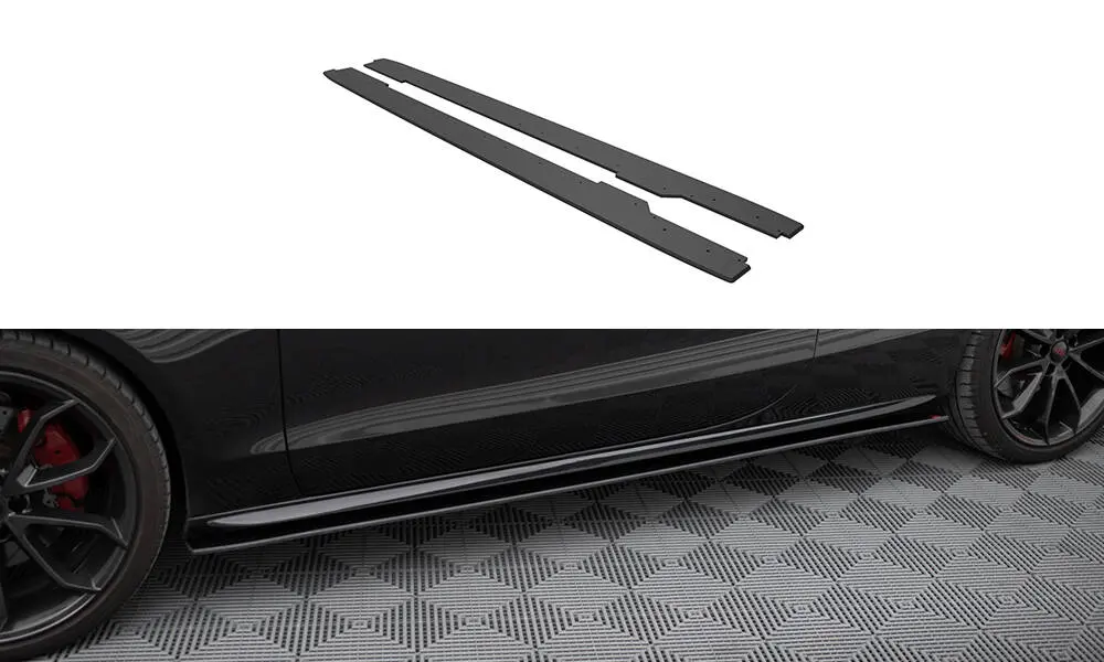 Sideskjørt Audi A5 (8T) / A5 (8T) S-Line / S5 (8T) 2007 - 2016 | Street Pro Black Edition – bilde 3