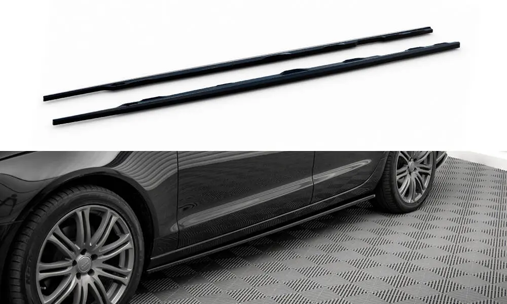 Sideskjørt Audi A6 C7 2011 - 2014 | V.2 Glossy Black Edition – bilde 2