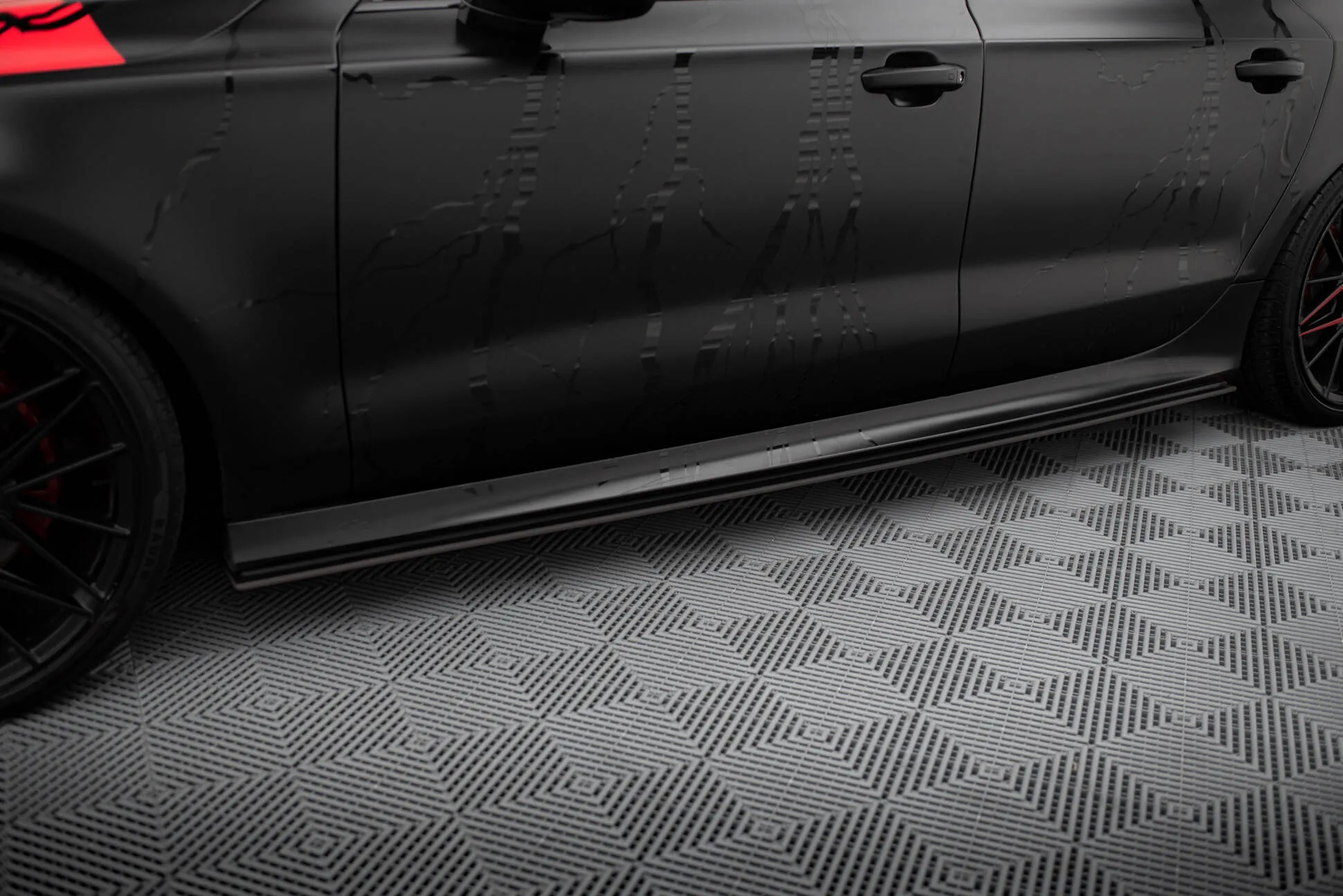 Sideskjørt Audi A7 C7 RS7 Look 2010 - 2014 | Street Pro Black Edition