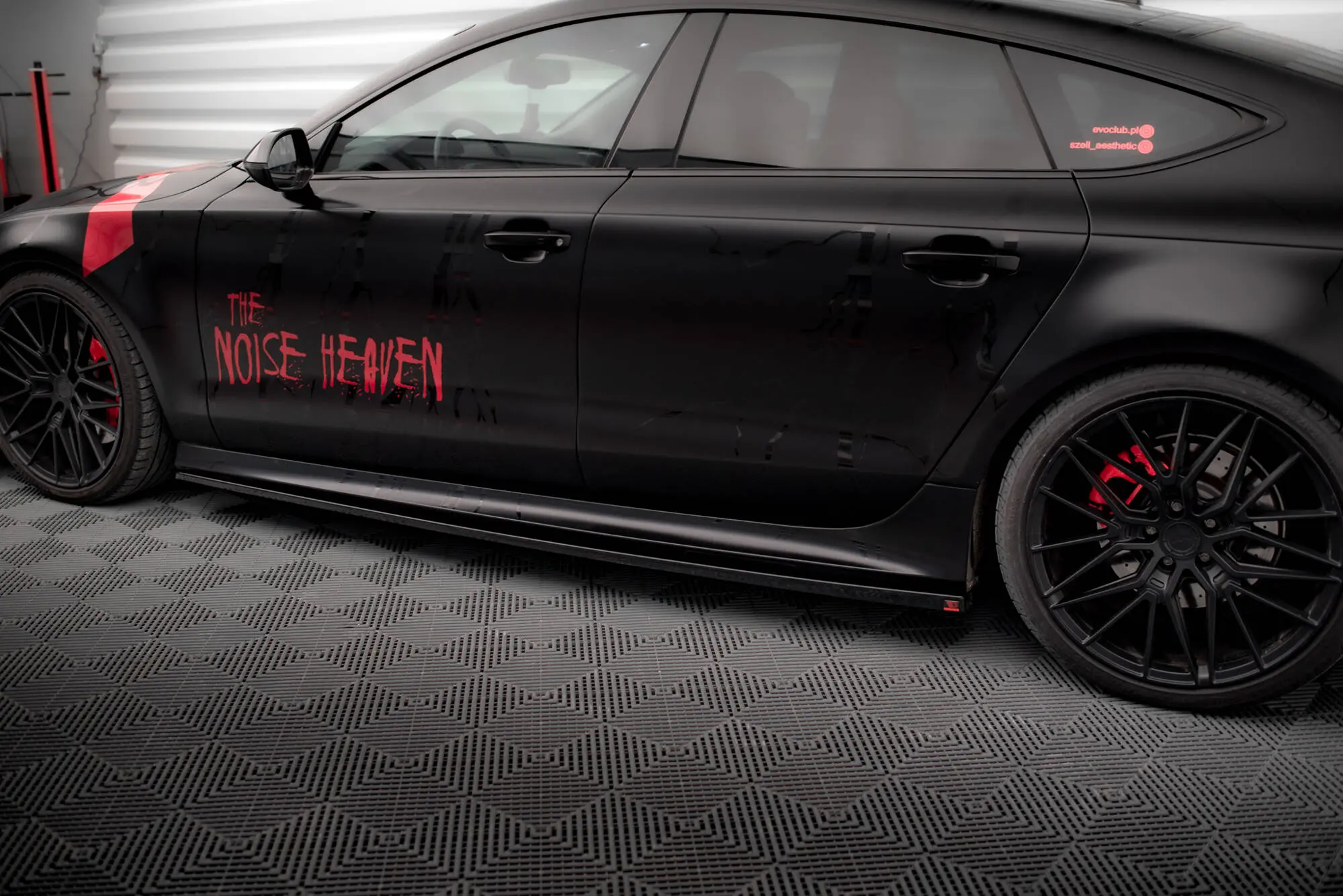 Sideskjørt Audi A7 Sportback 4G S-Line 2010 - 2014 | Glossy Black Edition