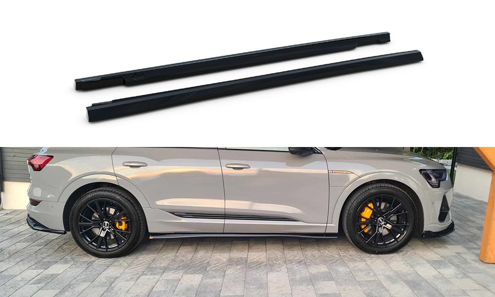 Sideskjørt Audi e-Tron S-Line 2018 - 2022 | Glossy Black Edition