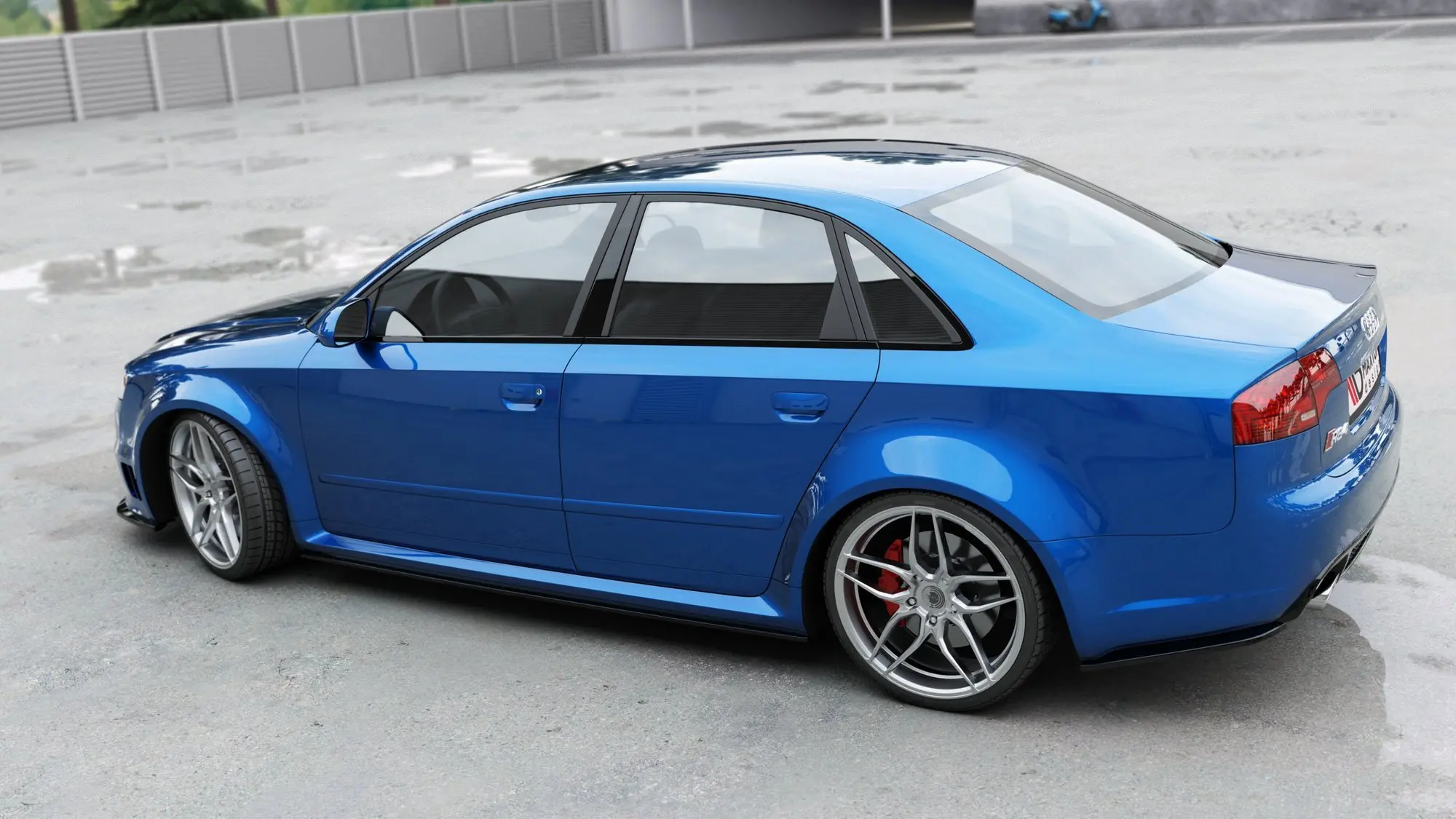 SIDESKJØRT Audi RS4 B7 2006-2008 – bilde 3