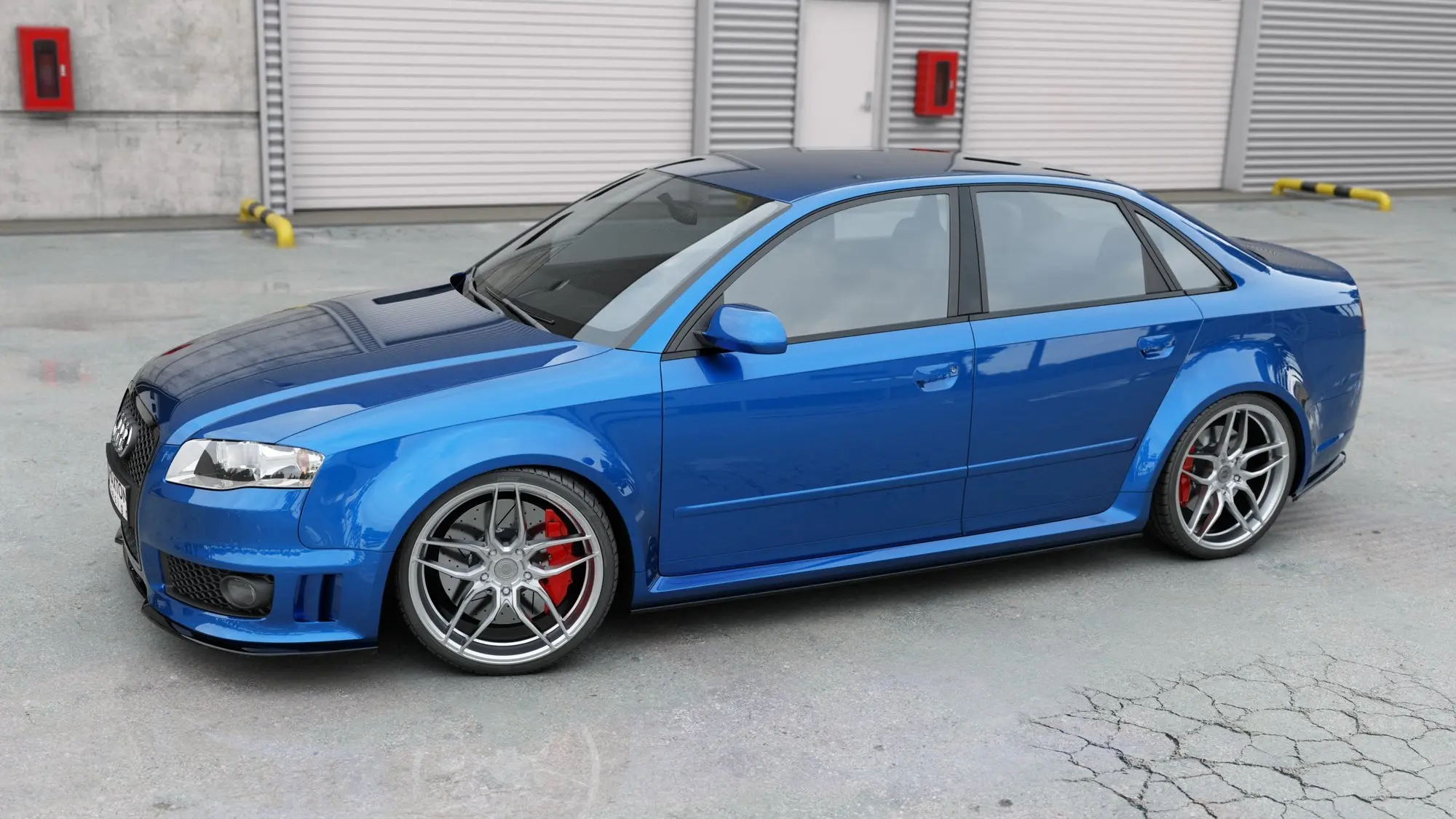 SIDESKJØRT Audi RS4 B7 2006-2008 – bilde 4