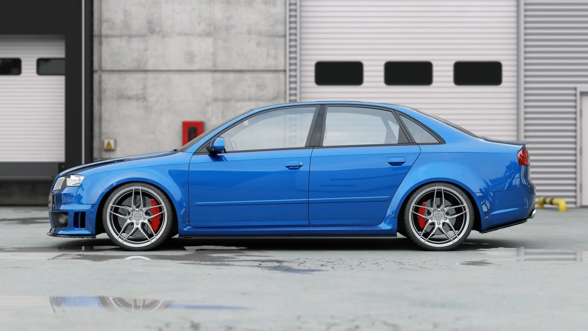 SIDESKJØRT Audi RS4 B7 2006-2008 – bilde 5