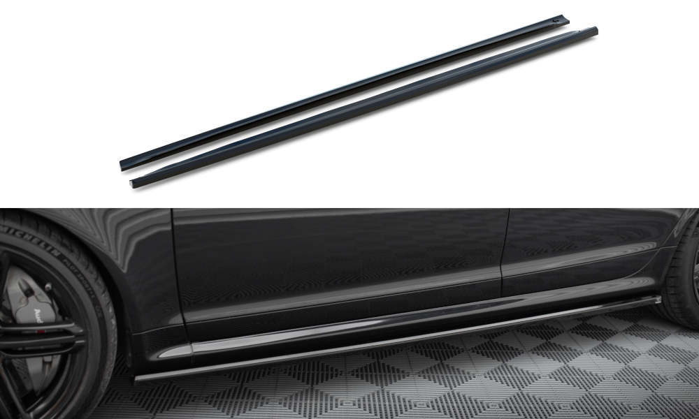 Sideskjørt Audi RS6 (C6) Avant 2007 - 2010 | V.2 Glossy Black Edition – bilde 3