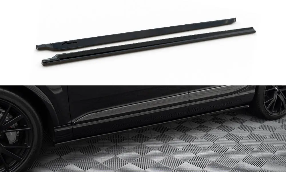 Sideskjørt Audi SQ7 / Q7 S-Line mk2 2015 - 2019 | V.2 Glossy Black Edition – bilde 3