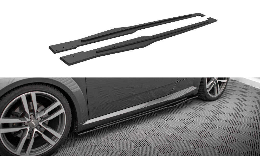 Sideskjørt Audi TT S (8S) / Audi TT S-Line (8S) 2014 - 2018 | Street Pro Black Edition – bilde 3