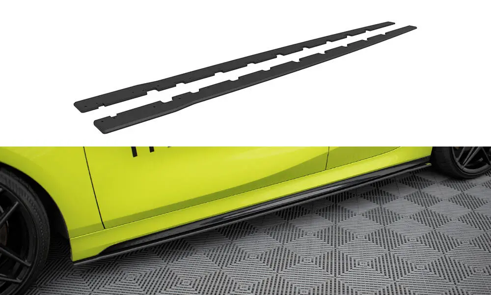 Sideskjørt BMW 1 (F40) M-Pack / BMW M135i (F40) 2019 - 2024 | Street Pro Black Edition – bilde 3