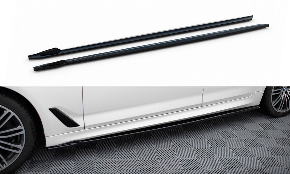 Sideskjørt BMW 5 (G30 / G31) M-Pakke 2017 - 2020 | V.2 Glossy Black Edition – bilde 3