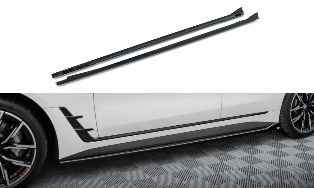 Sideskjørt  BMW i4 (G26) M-Pakke 2021-> | Glossy Black Edition – bilde 4