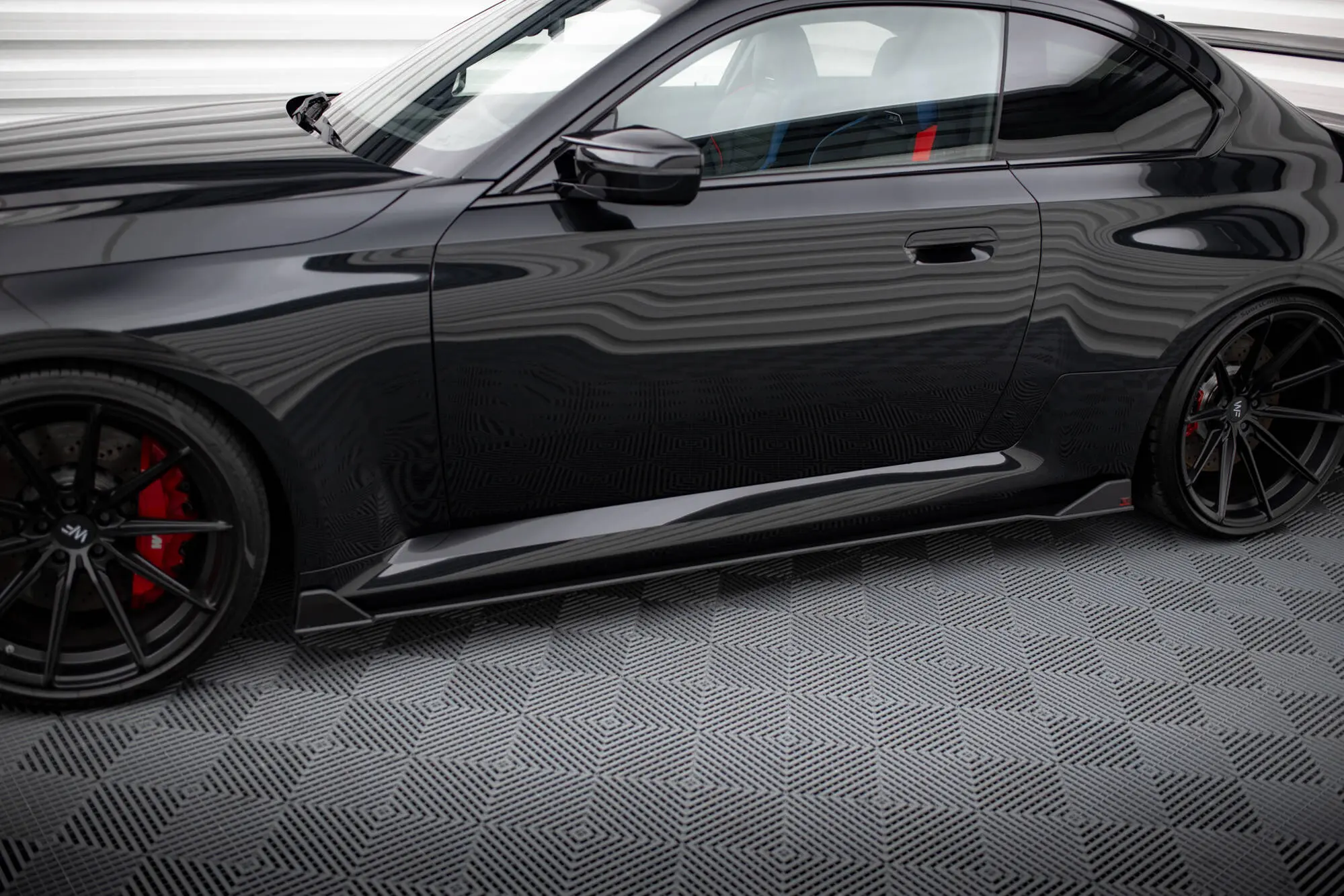 Sideskjørt  BMW M2 Coupe (G87) 2023 - > | V.2 Street Pro Black Edition