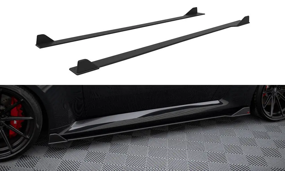 Sideskjørt  BMW M2 Coupe (G87) 2023 - > | V.2 Street Pro Black Edition – bilde 3