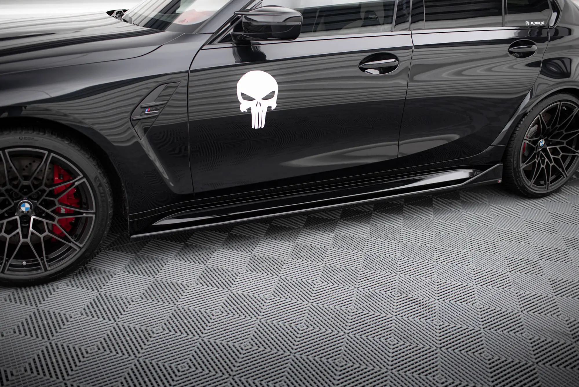 Sideskjørt BMW M3 (G80) CSL Look 2021 - > | V.3 Glossy Black Edition