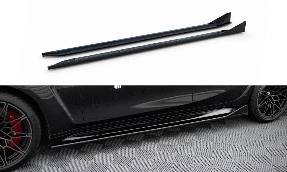 Sideskjørt BMW M3 (G80) CSL Look 2021 - > | V.3 Glossy Black Edition – bilde 3