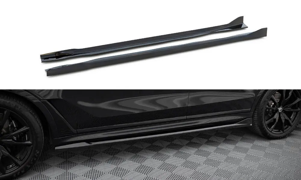 Sideskjørt BMW X7 (G07) M-Pack  LCI 2022 -> | Glossy Black Edition – bilde 2
