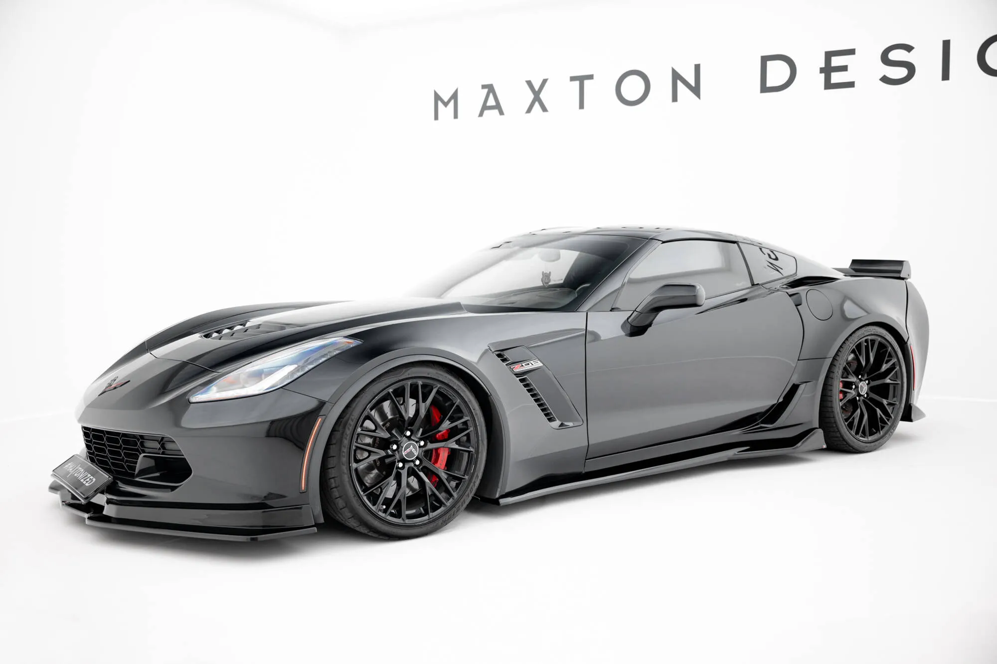 Sideskjørt Chevrolet Corvette (Z06) C7 2013 - 2019 | Glossy Black Edition – bilde 2
