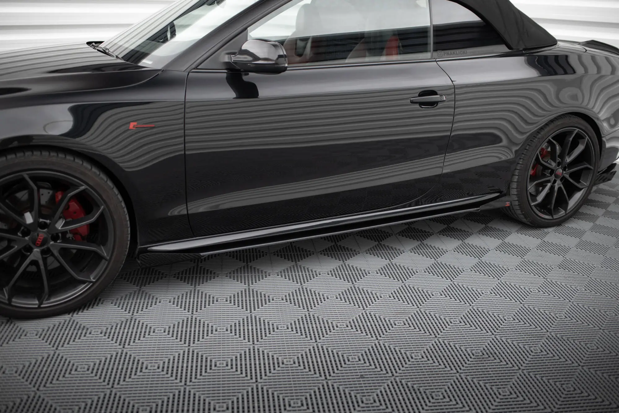 Sideskjørt + flopper Audi A5 (8T) / A5 (8T) S-Line / S5 (8T) 2007 - 2016 | Street Pro Black Edition