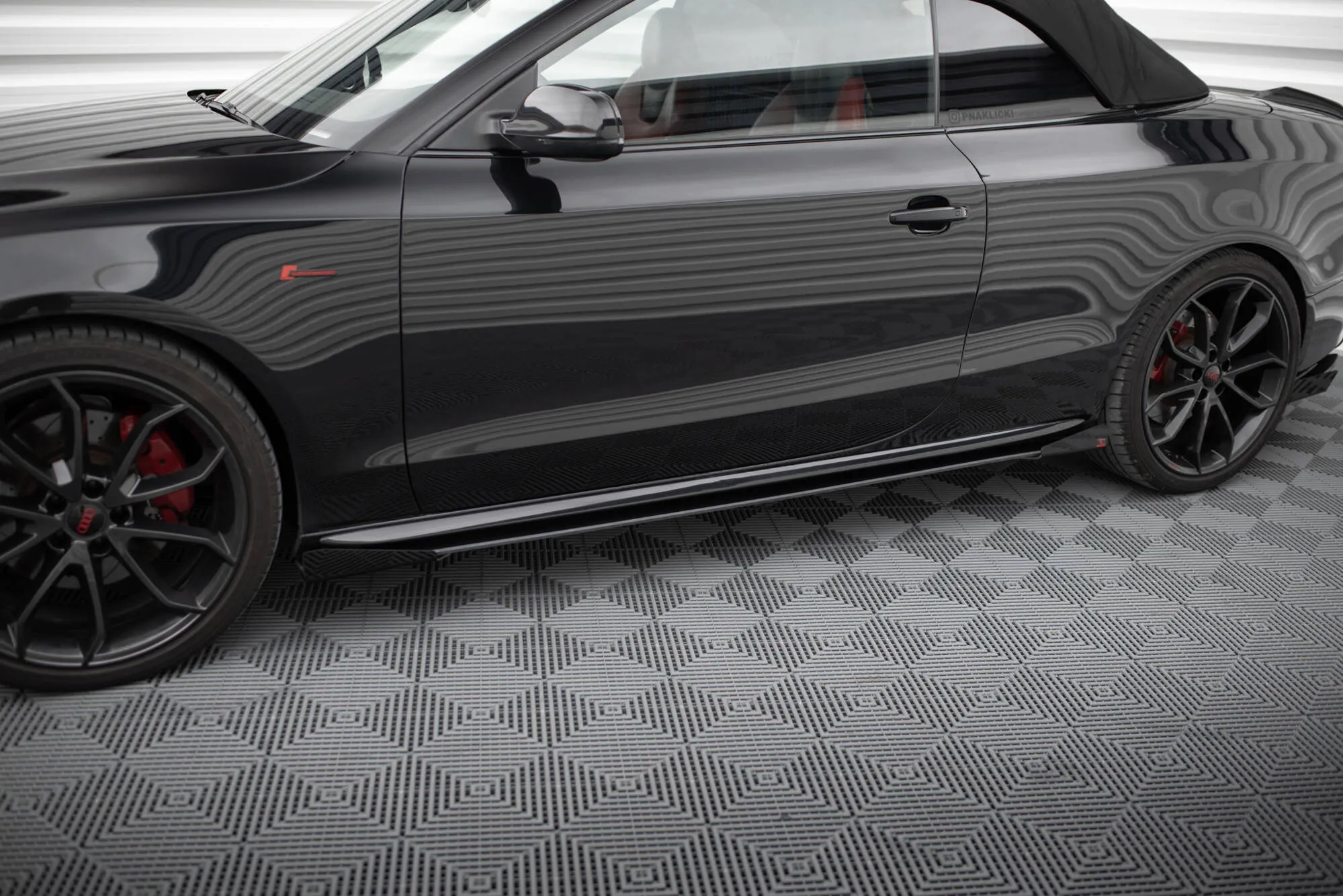 Sideskjørt + Flopper Audi A5 (8T) / A5 (8T) S-Line / S5 (8T) 2007 - 2016 | Street Pro Black Edition