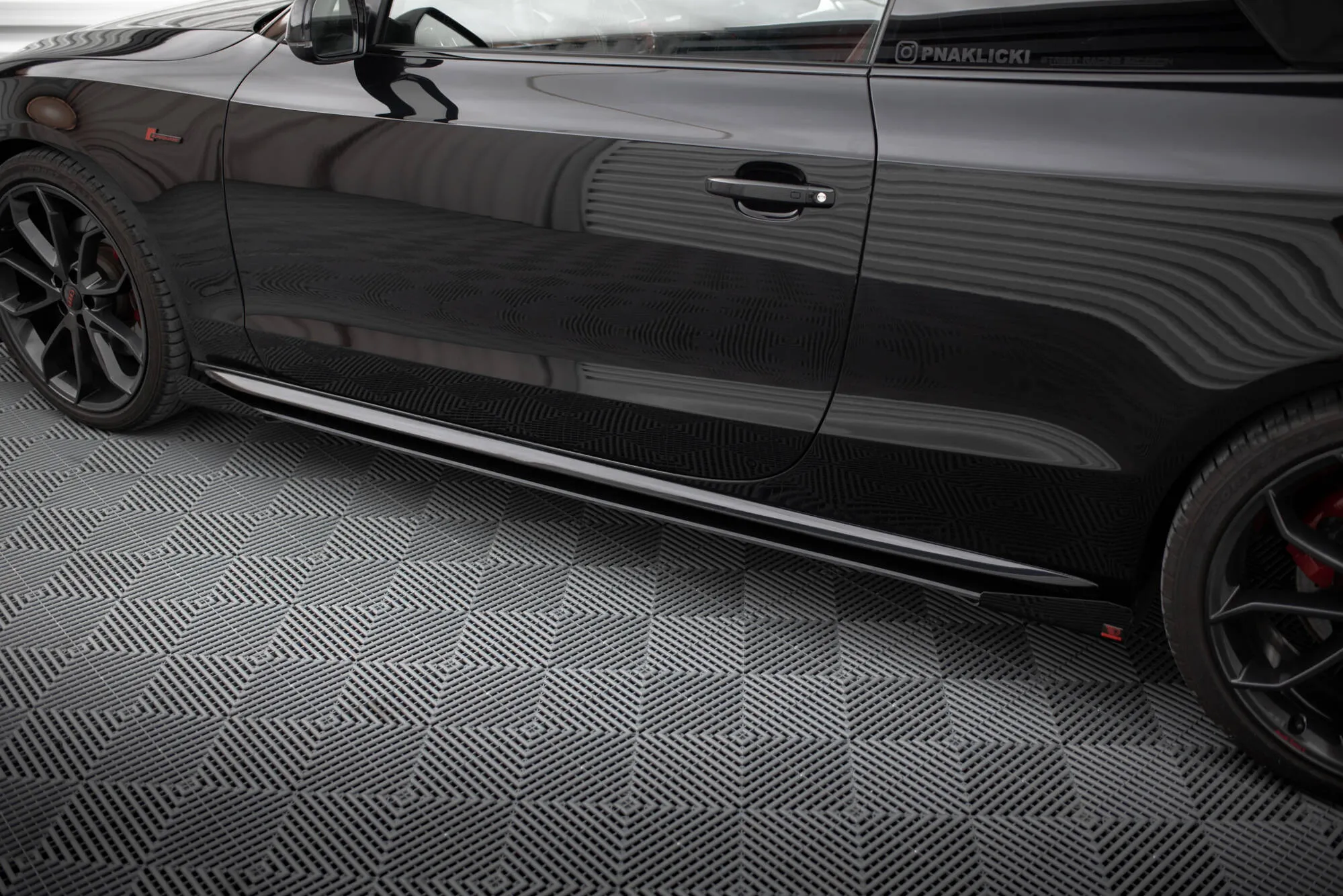 Sideskjørt + Flopper Audi A5 (8T) / A5 (8T) S-Line / S5 (8T) 2007 - 2016 | Street Pro Black Edition – bilde 2