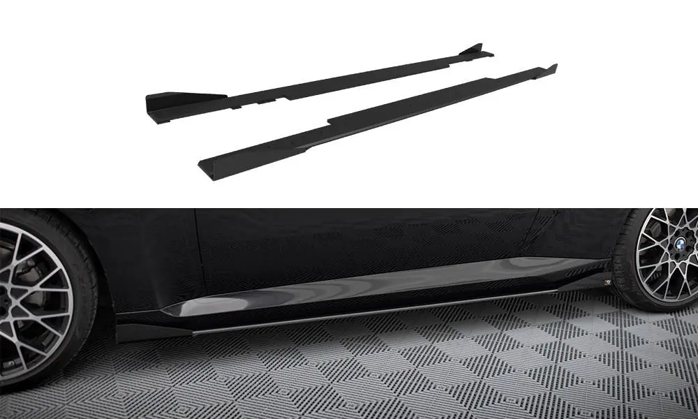 Sideskjørt + flopper BMW 2 Coupe (G42) 2021 - > | Street Pro Black Edition – bilde 3