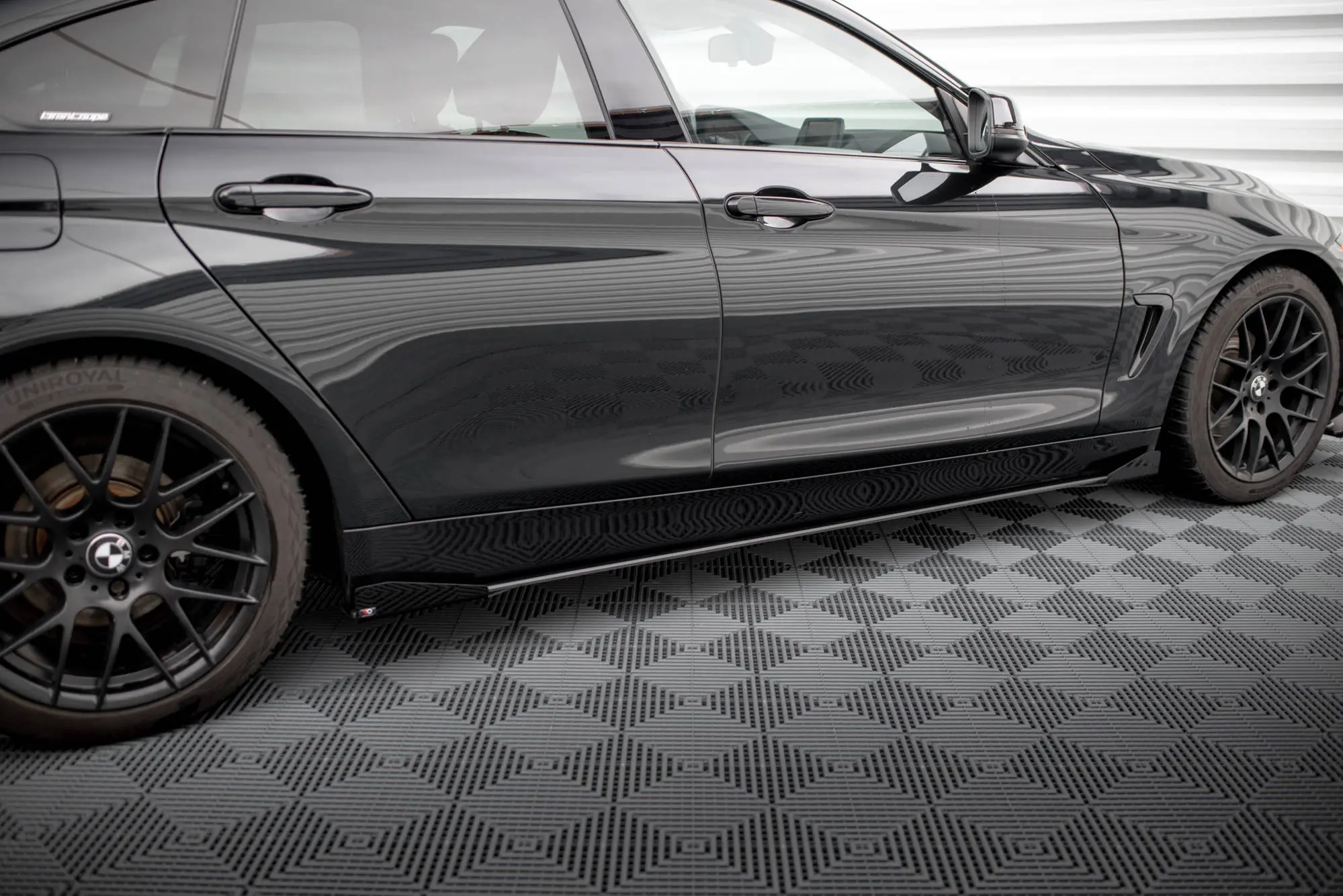 Sideskjørt + Flopper BMW 4 Gran Coupe (F36) 2014-2017 | Street Pro Black Edition