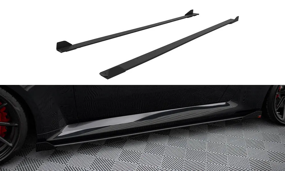 Sideskjørt + flopper BMW M2 Coupe (G87) 2023 - > | V.1 Street Pro Black Edition – bilde 3