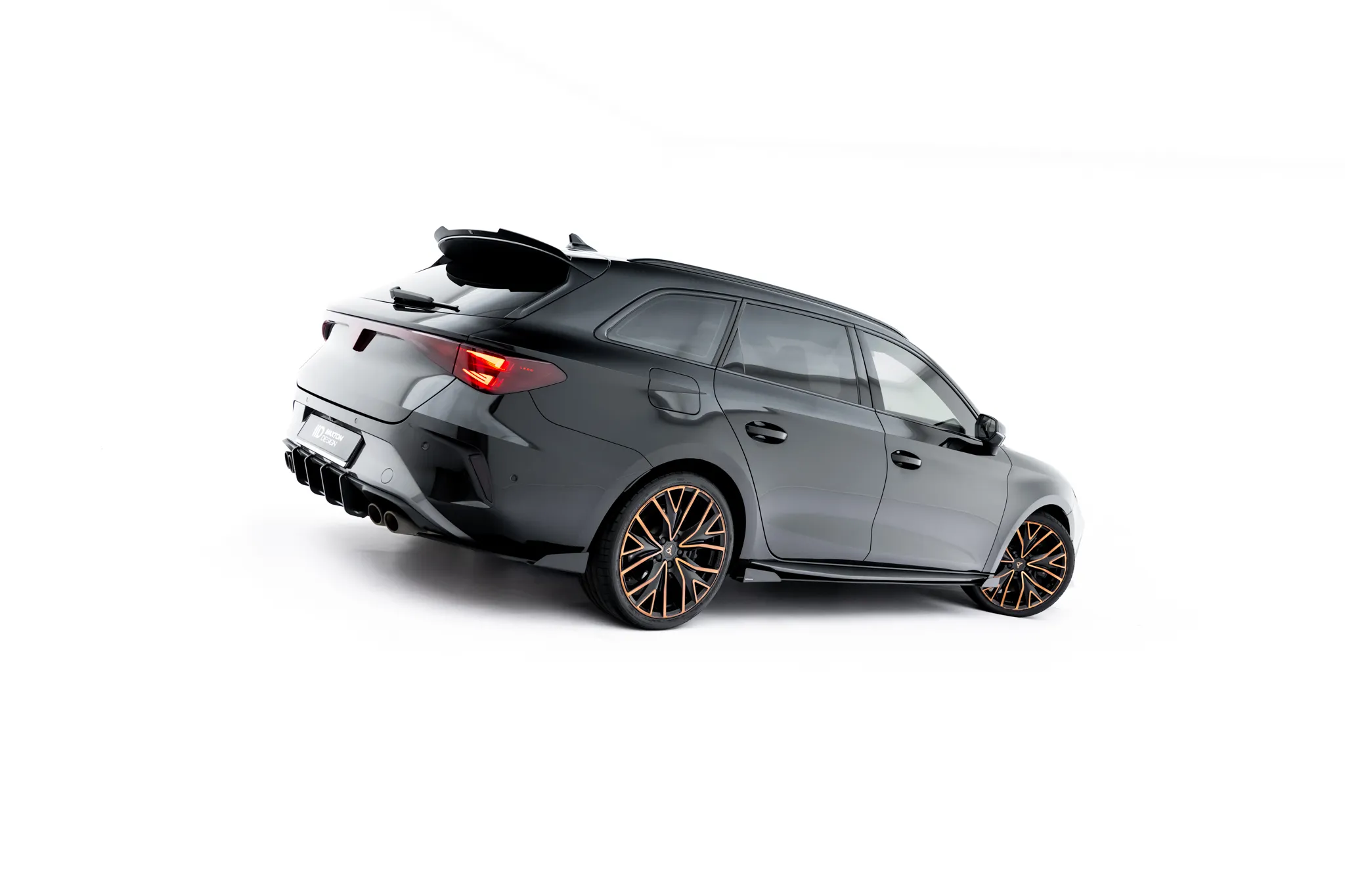 Sideskjørt + Flopper Cupra Leon 2020-2026 | Street Pro Black Edition