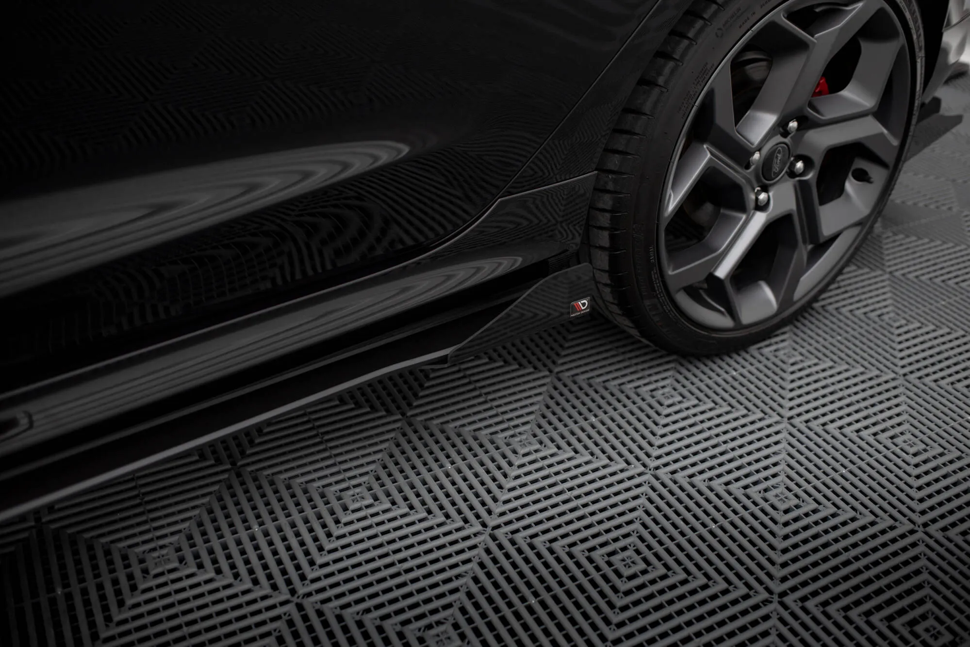 Sideskjørt-flopper Ford Fiesta Mk7 ST / ST-Line 2016 - 2023 | Glossy Black Edition
