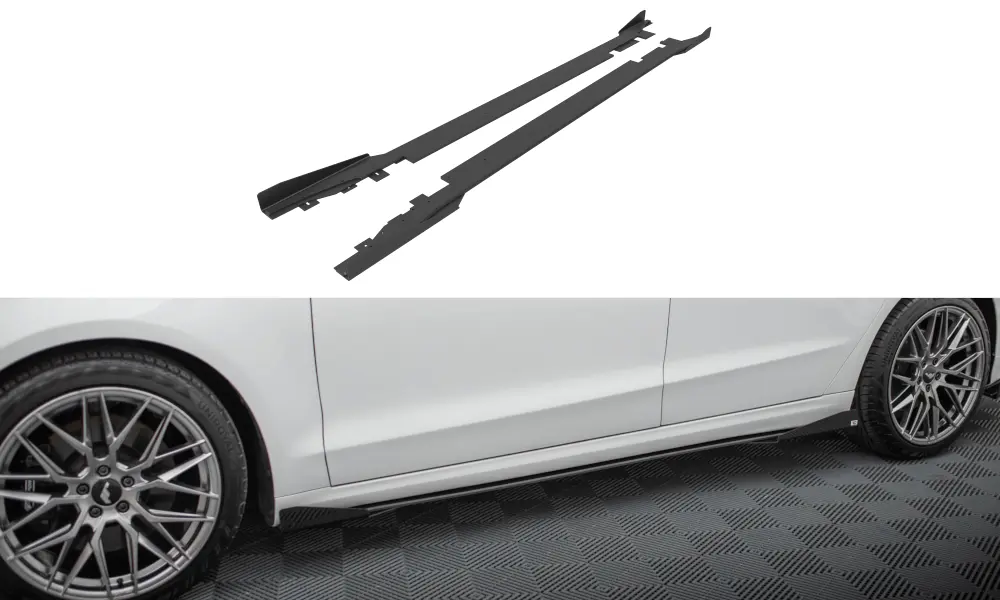 Sideskjørt + flopper Ford Mondeo Sport V facelift 2019 - 2022 / Ford Fusion Sport (USA) mk2 facelift 2019 - 2020 | Street Pro Black Edition – bilde 2
